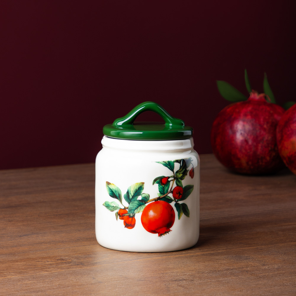 MILLIMI Гранат Банка для хранения, 500мл, 10х13,8см, керамика, арт.№ 824-134