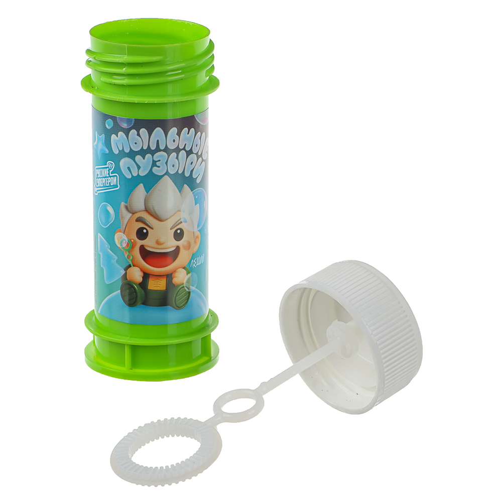 Мыльные пузыри BY Русские Супергерои, 50мл, мыльный раствор, пластик, 6 дизайнов, арт.№ 460-056