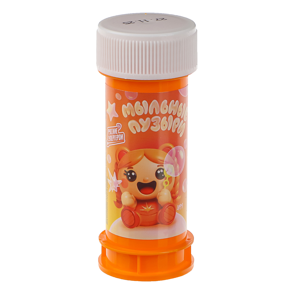 Мыльные пузыри BY Русские Супергерои, 50мл, мыльный раствор, пластик, 6 дизайнов, арт.№ 460-056