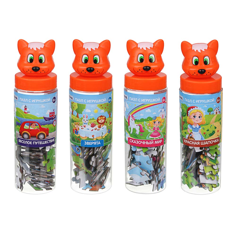 ИГРОЛЕНД Пазл с игрушкой, 88 дет., PVC, PP, картон, 5,5х19,5х5,5см, арт.№ 897-076