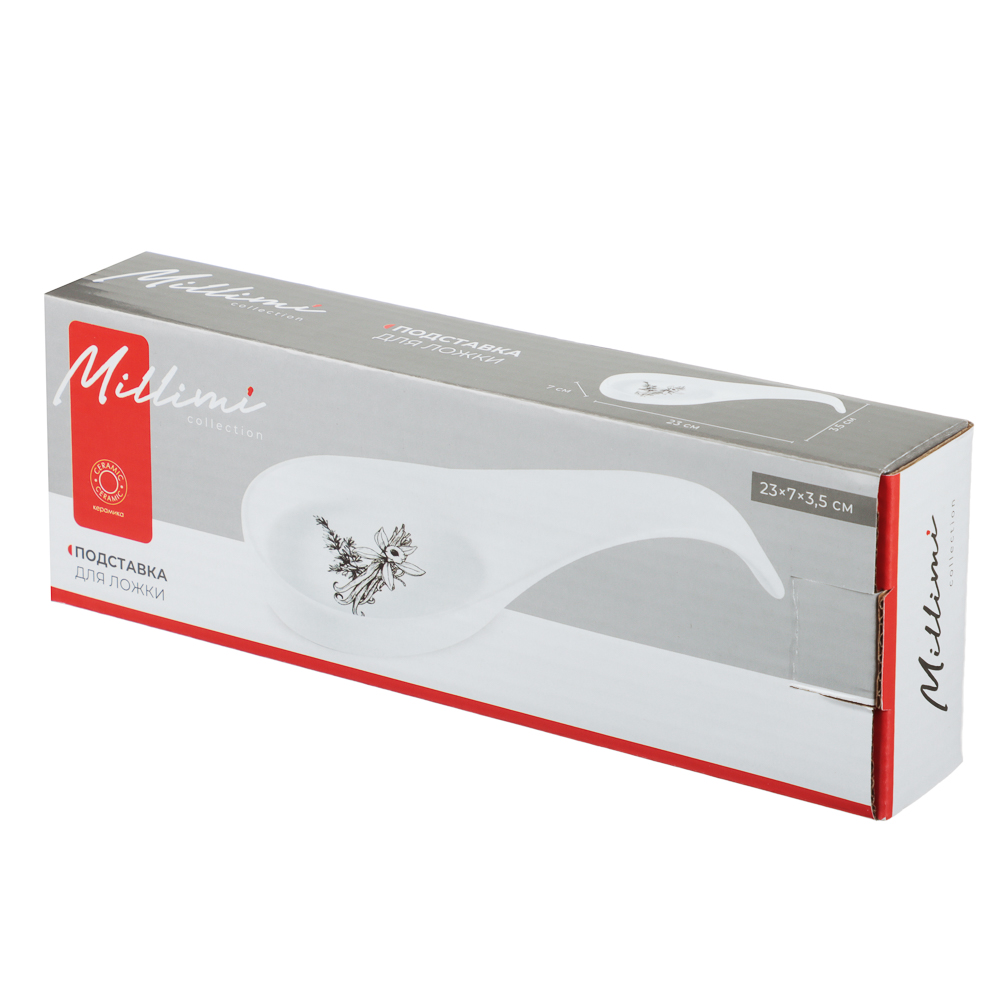 MILLIMI Китчен Подставка для ложки, 23х7х3,5см, керамика, арт.№ 824-190