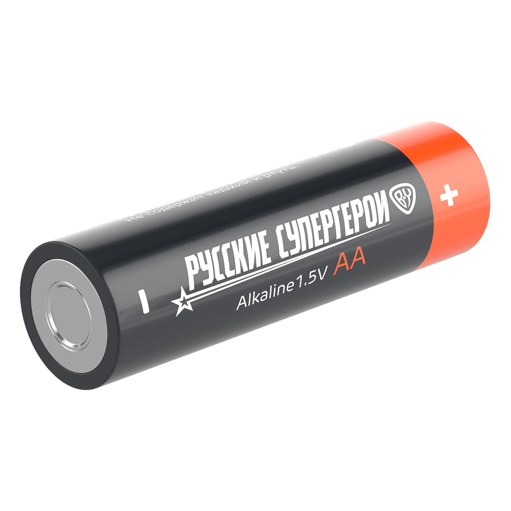 Батарейки AA BY Русские Супергерои 4шт в блистере, щелочные, Герои, ЗАРЯ, арт.№ 917-018