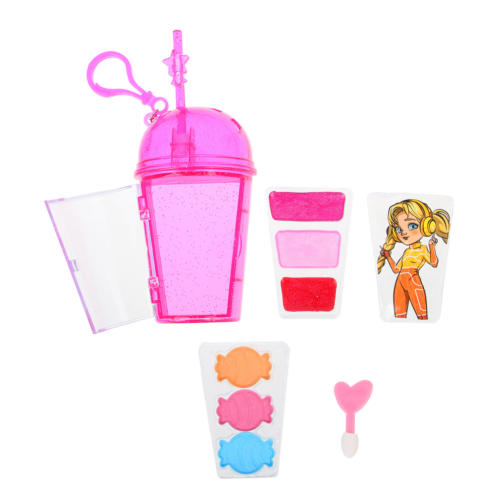 BY Русские Супергерои Набор детской косметики: тени, блеск для губ, кольца, аппликатор, арт.№ 330-551