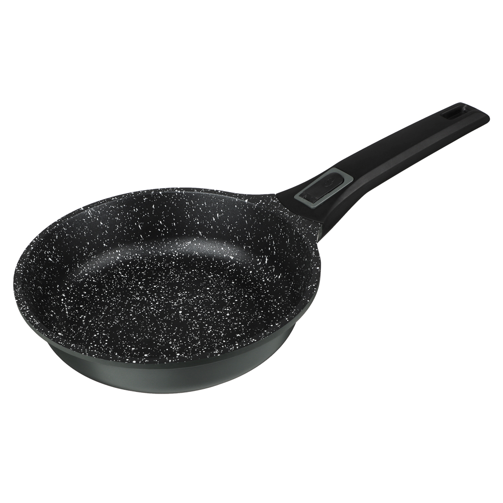 SATOSHI Уран Сковорода литая d20см, антипригарное покрытие Мрамор, индукция, съемная ручка, арт.№ 846-455