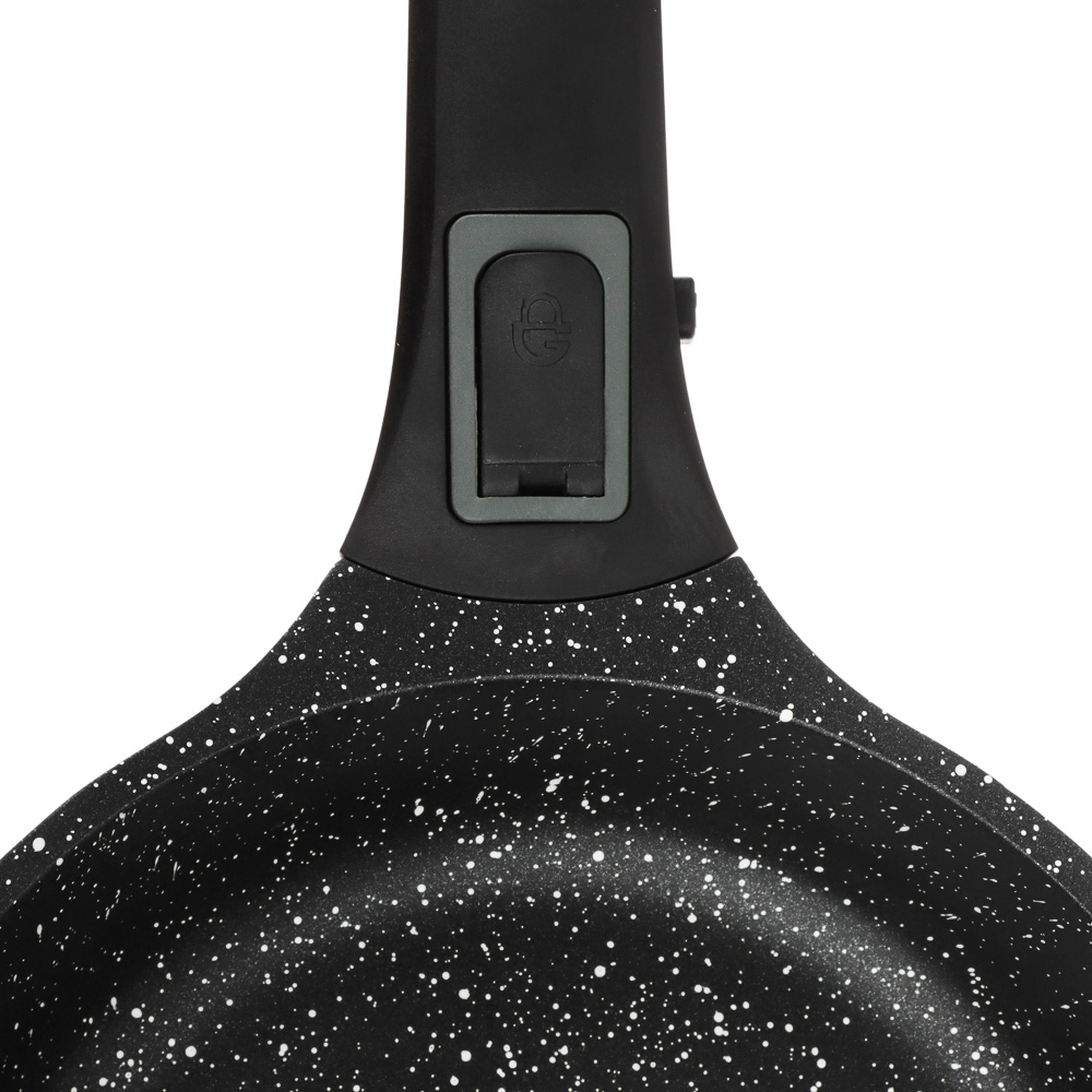 SATOSHI Уран Сковорода литая d20см, антипригарное покрытие Мрамор, индукция, съемная ручка, арт.№ 846-455