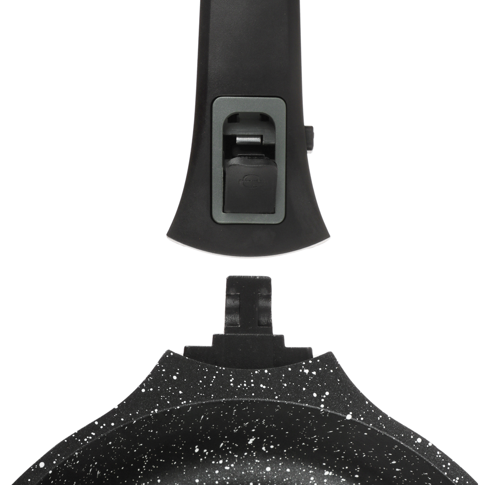 SATOSHI Уран Сковорода литая d20см, антипригарное покрытие Мрамор, индукция, съемная ручка, арт.№ 846-455