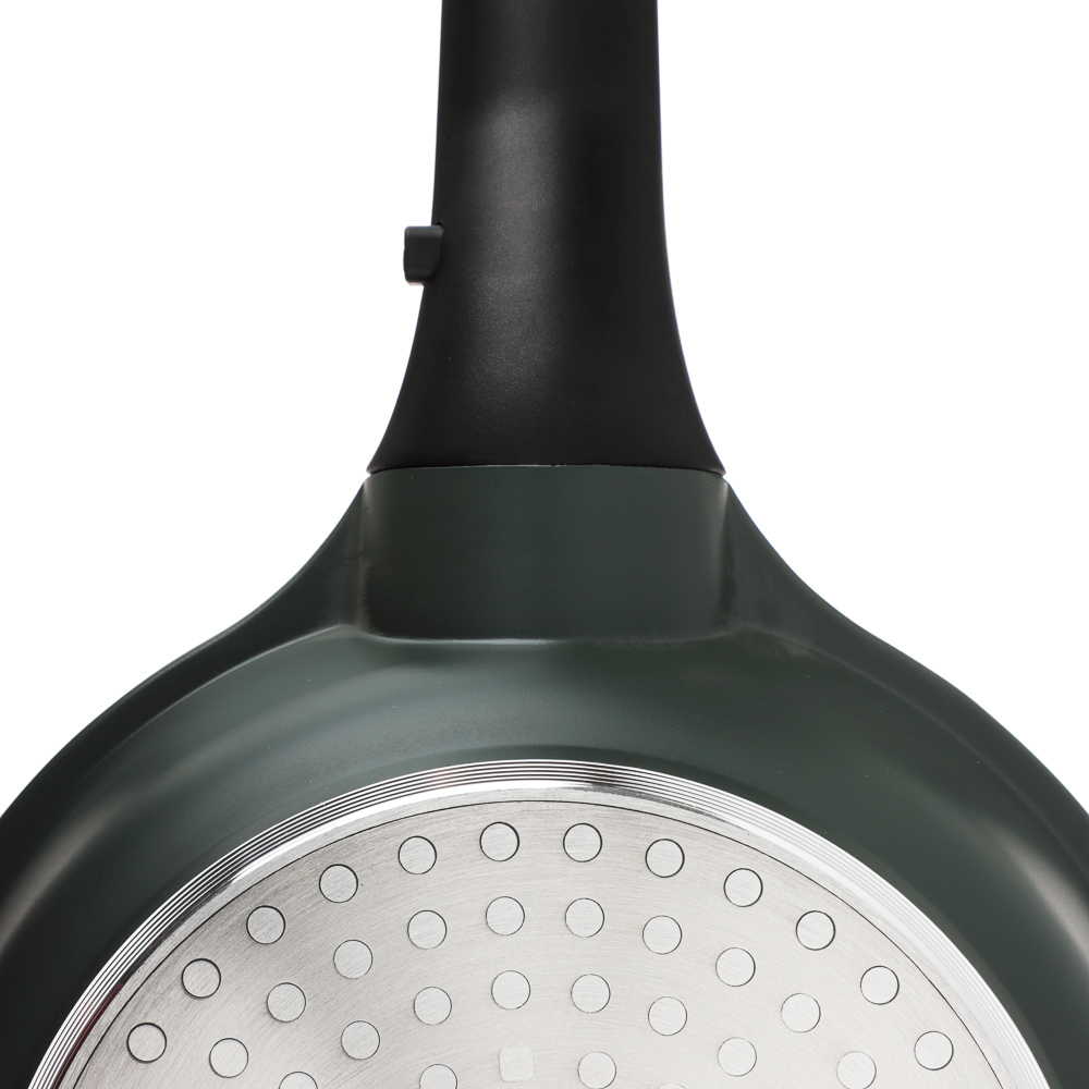 SATOSHI Уран Сковорода литая d20см, антипригарное покрытие Мрамор, индукция, съемная ручка, арт.№ 846-455