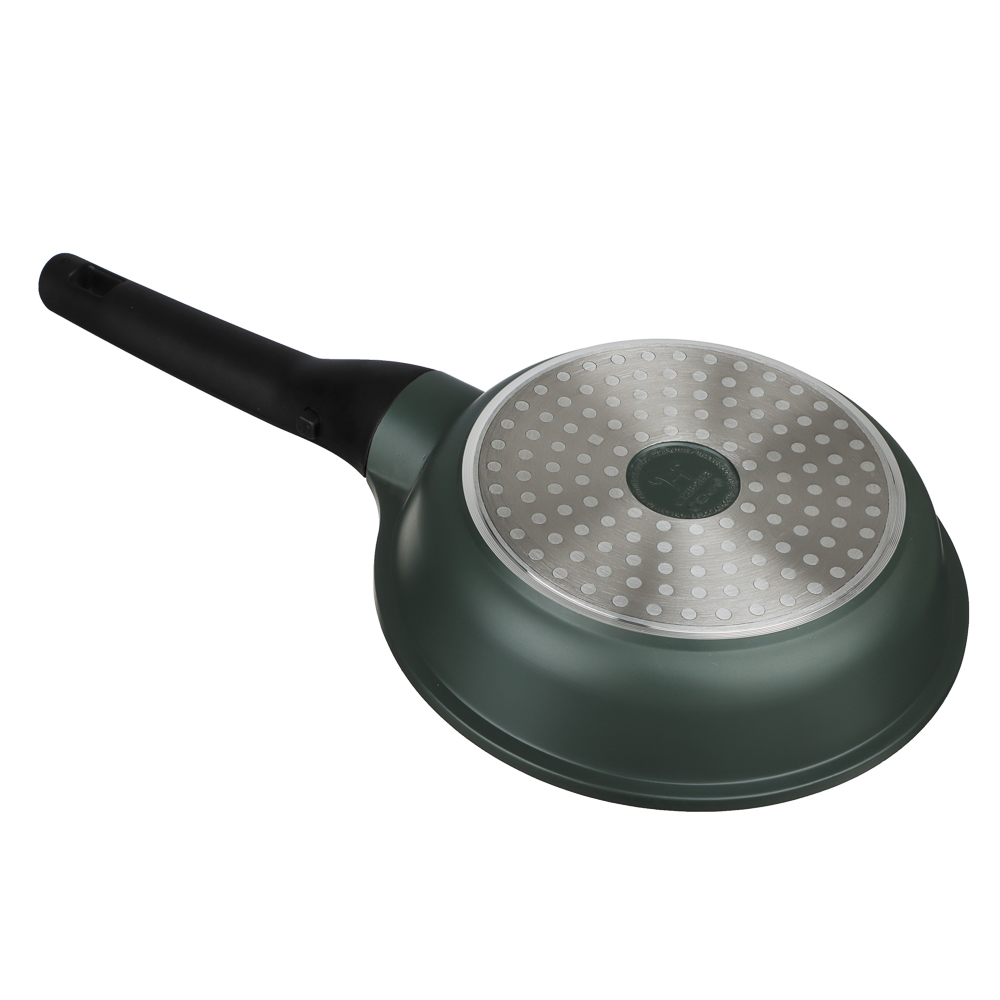 SATOSHI Уран Сковорода литая d20см, антипригарное покрытие Мрамор, индукция, съемная ручка, арт.№ 846-455