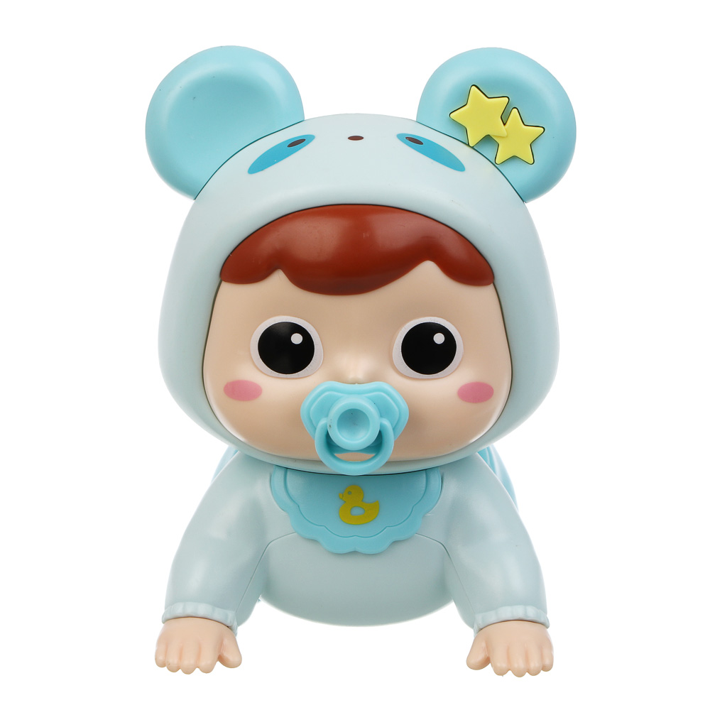 ИГРОЛЕНД Игрушка интерактивная ползунок "Малыш", звук, ABS, 2хААА, 13х9х12,5 см, арт.№ 267-864