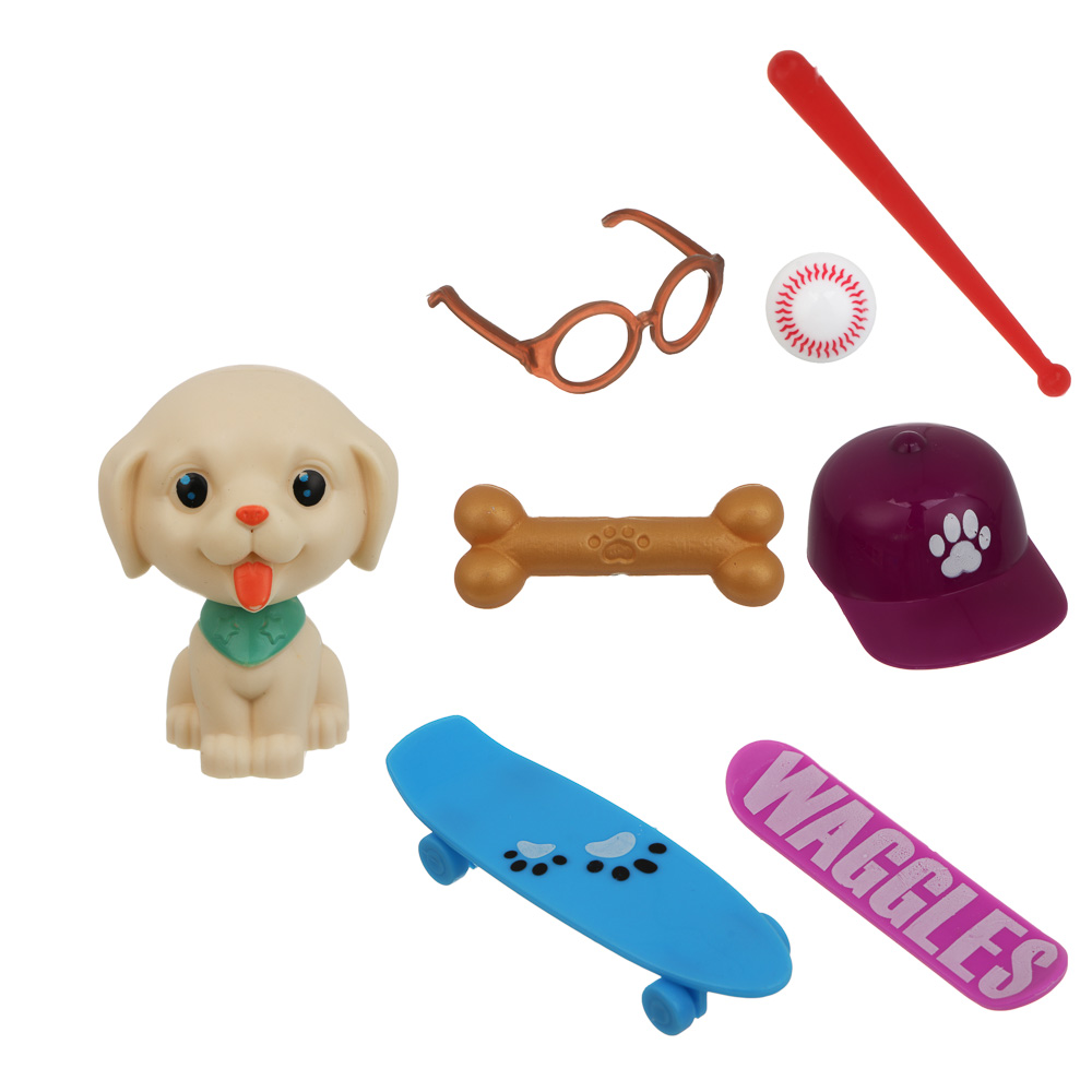 Щенок с аксессуарами, PP, ABS, тм ИГРОЛЕНД, арт.№ 258-111