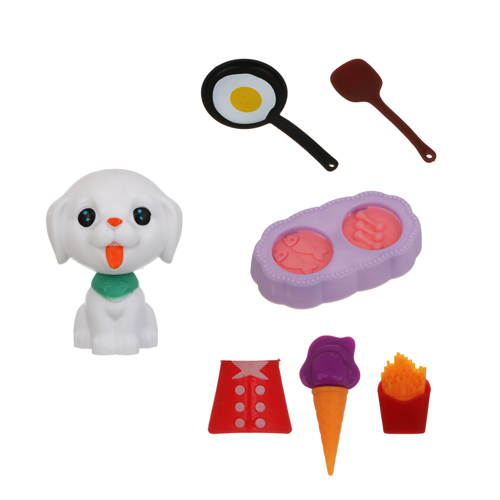 Щенок с аксессуарами, PP, ABS, тм ИГРОЛЕНД, арт.№ 258-111