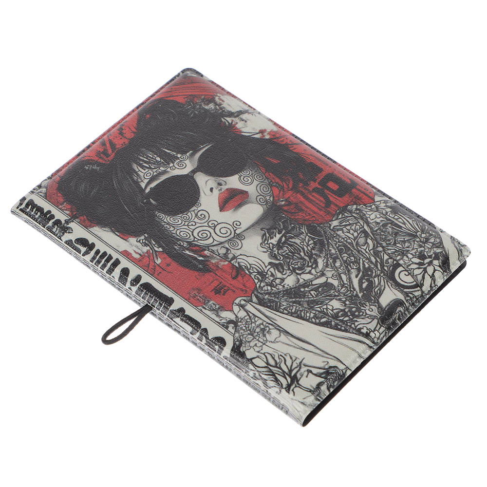 Визитница-картхолдер тм ЮL на 10 карт с удерживающей резинкой, ПВХ, 10,4х7см, 6 дизайнов, арт.№ 334-022