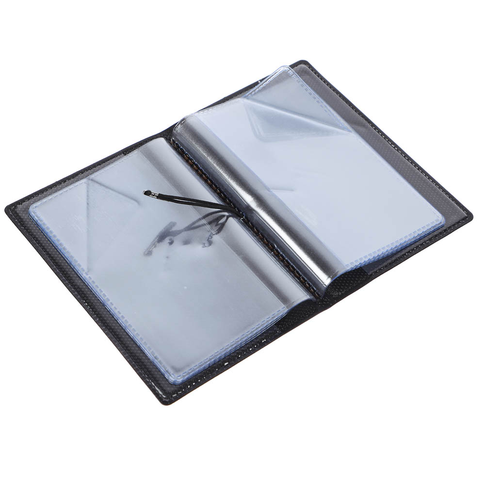 Визитница-картхолдер тм ЮL на 10 карт с удерживающей резинкой, ПВХ, 10,4х7см, 6 дизайнов, арт.№ 334-022