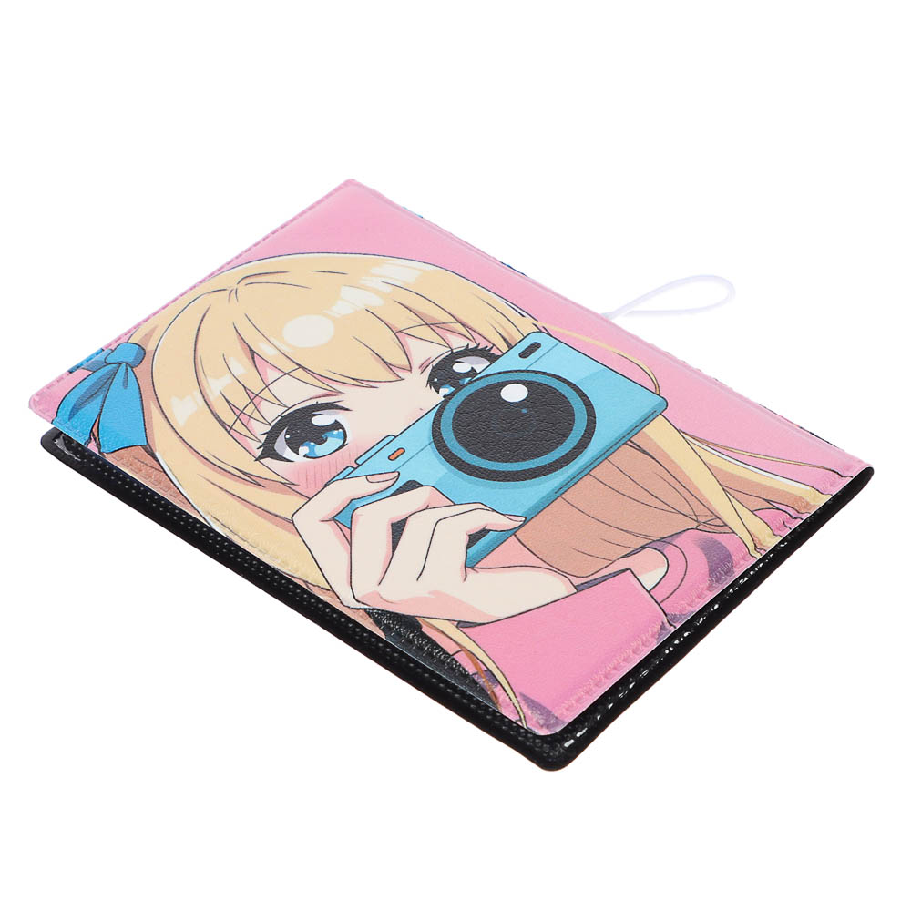 Визитница-картхолдер тм ЮL на 10 карт с удерживающей резинкой, ПВХ, 10,4х7см, 6 дизайнов, арт.№ 334-022