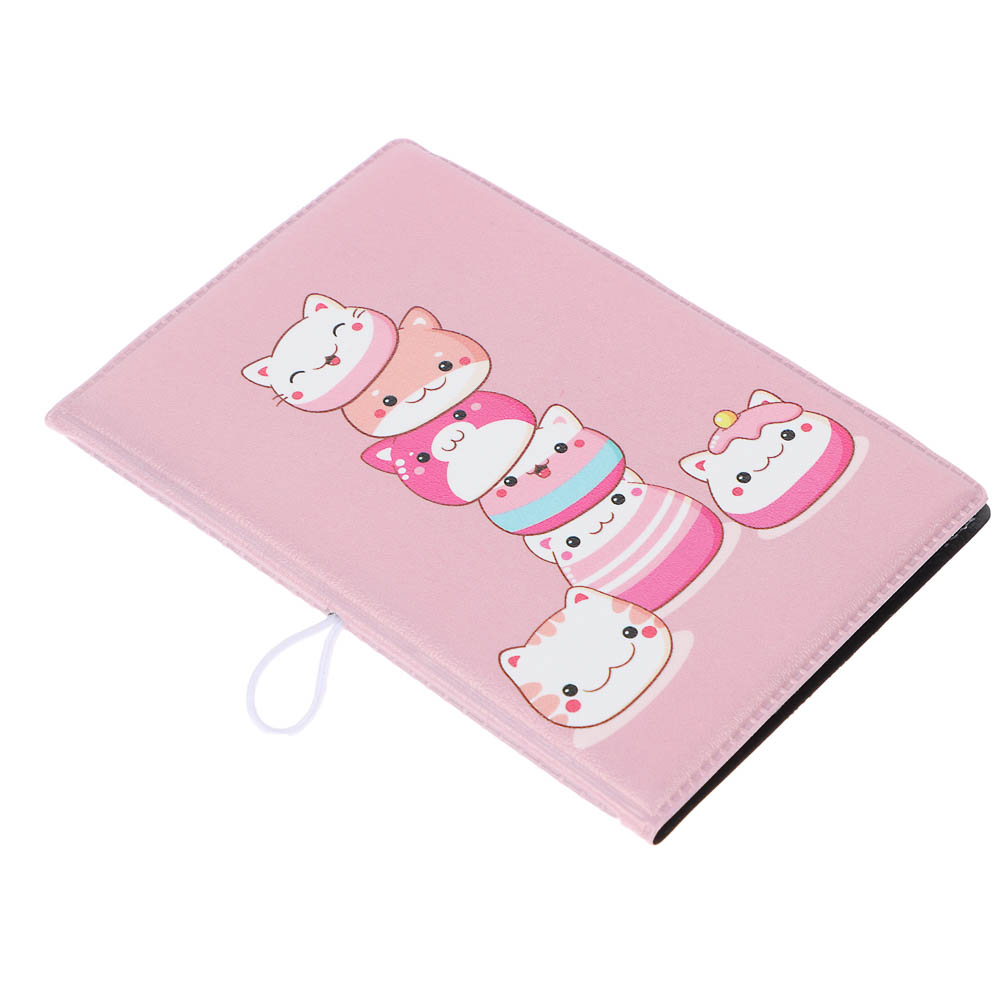 Визитница-картхолдер тм ЮL на 10 карт с удерживающей резинкой, ПВХ, 10,4х7см, 6 дизайнов, арт.№ 334-022