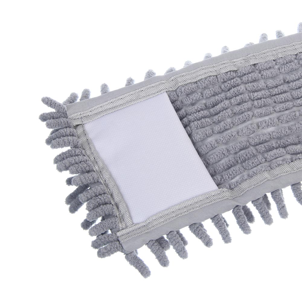 Сменная насадка для швабры тм VETTA, внеш. р-р 42х14см, вн. р-р 39х10см, микрофибра 95г, арт.№ 444-363