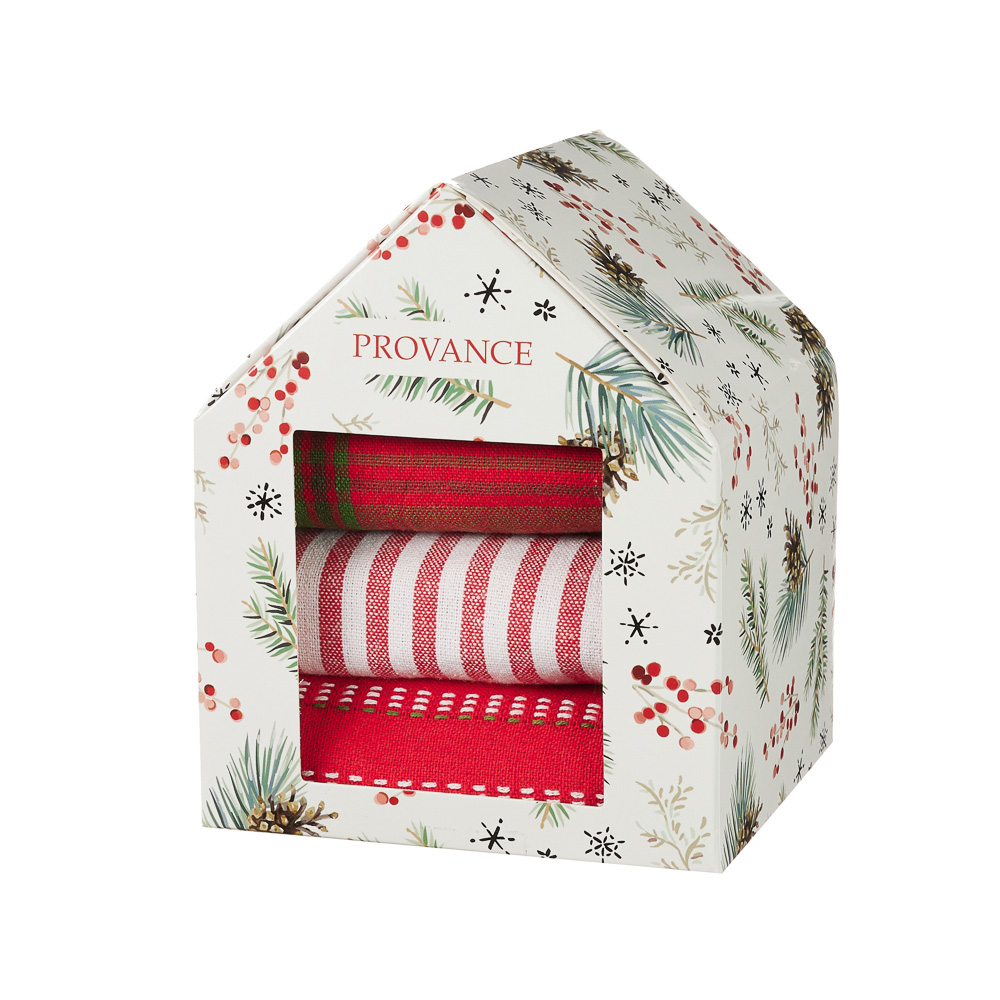 PROVANCE Винтер Полотенце кухонное в наборе 3шт., 100% хлопок, 38х64см, арт.№ 492-175