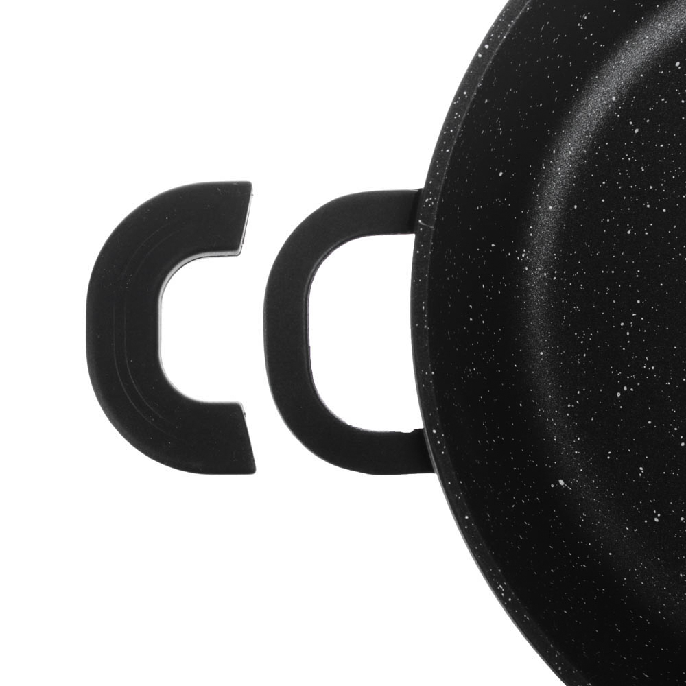 Кастрюля с крышкой 4,2 л, d24х11,5 см SATOSHI Лион, антипригарное покрытие мрамор, силиконовые протекторы ручек, индукция, арт.№ 846-405