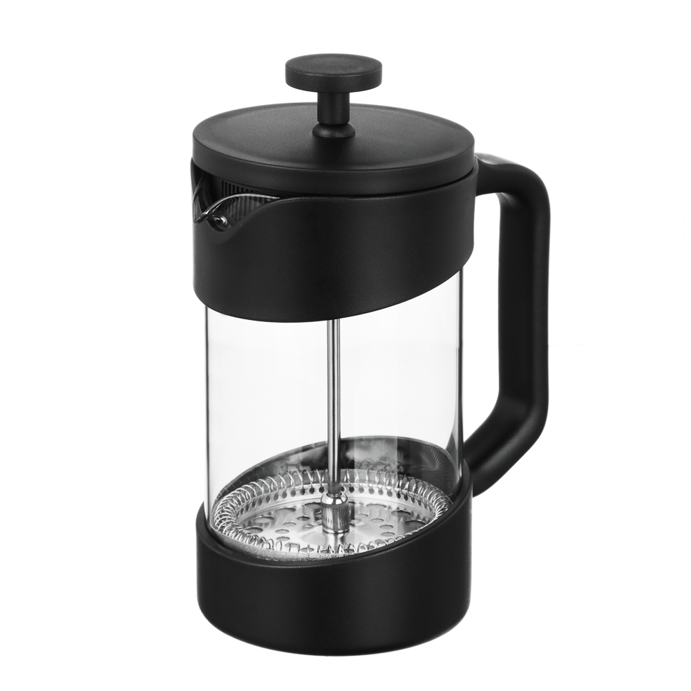 SATOSHI Лансон черный Френч-пресс 600мл, жаропрочное стекло, арт.№ 850-253