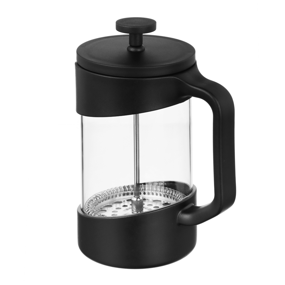 SATOSHI Лансон черный Френч-пресс 600мл, жаропрочное стекло, арт.№ 850-253