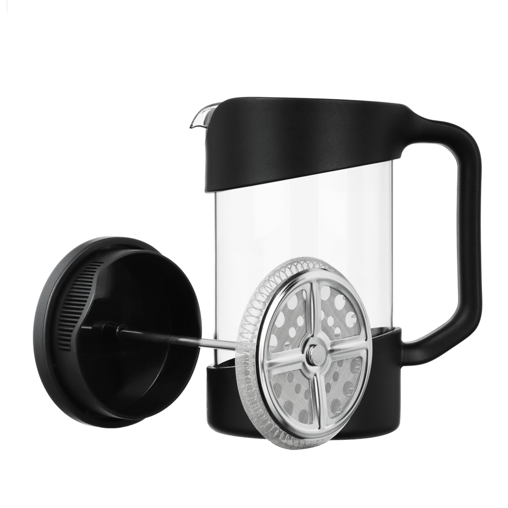 SATOSHI Лансон черный Френч-пресс 600мл, жаропрочное стекло, арт.№ 850-253