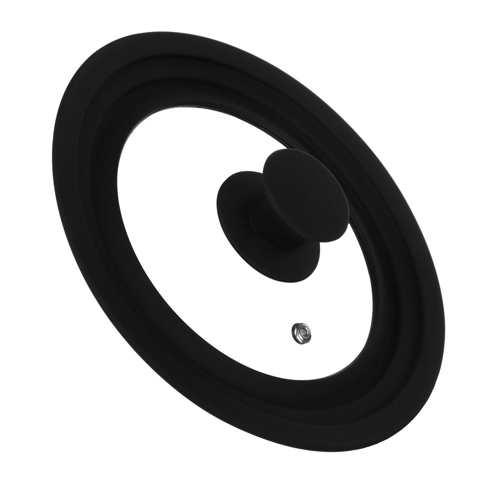 SATOSHI Крышка универсальная стекло/силикон с ручкой, 16-18-20см, арт.№ 848-073