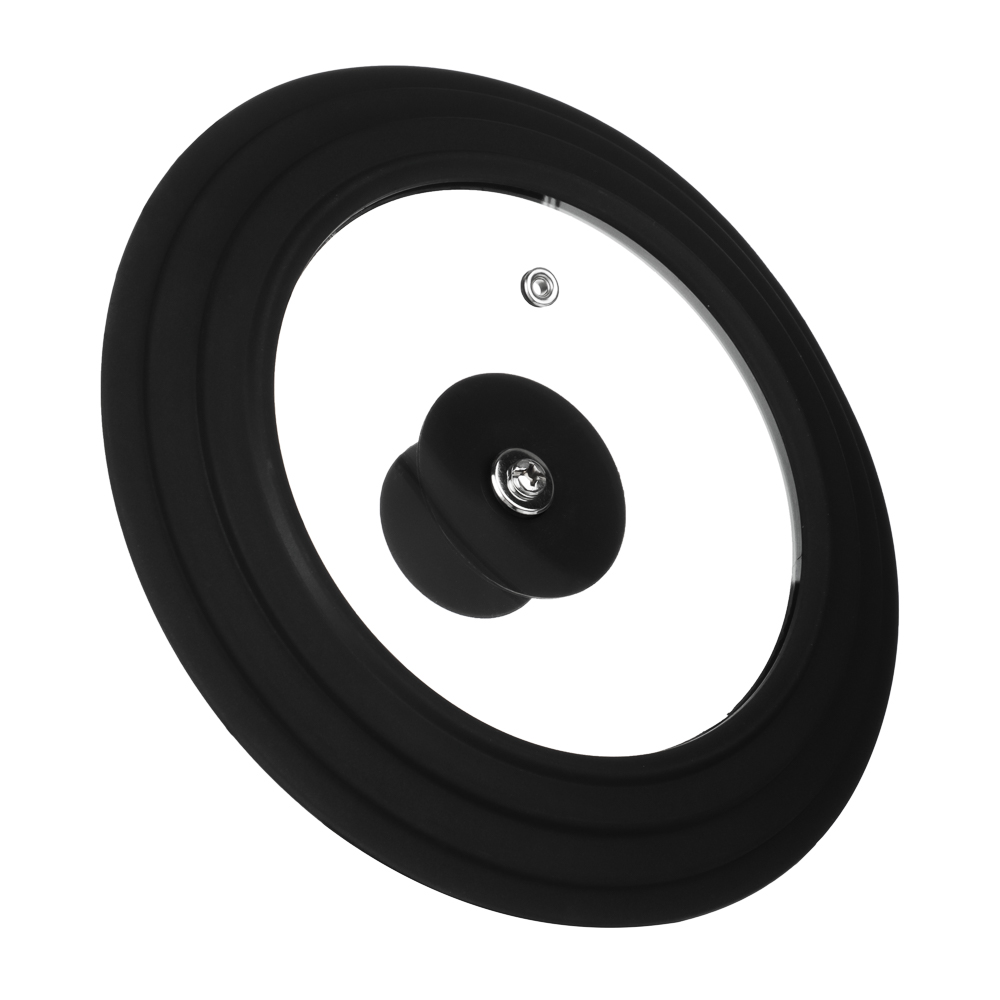 SATOSHI Крышка универсальная стекло/силикон с ручкой, 16-18-20см, арт.№ 848-073