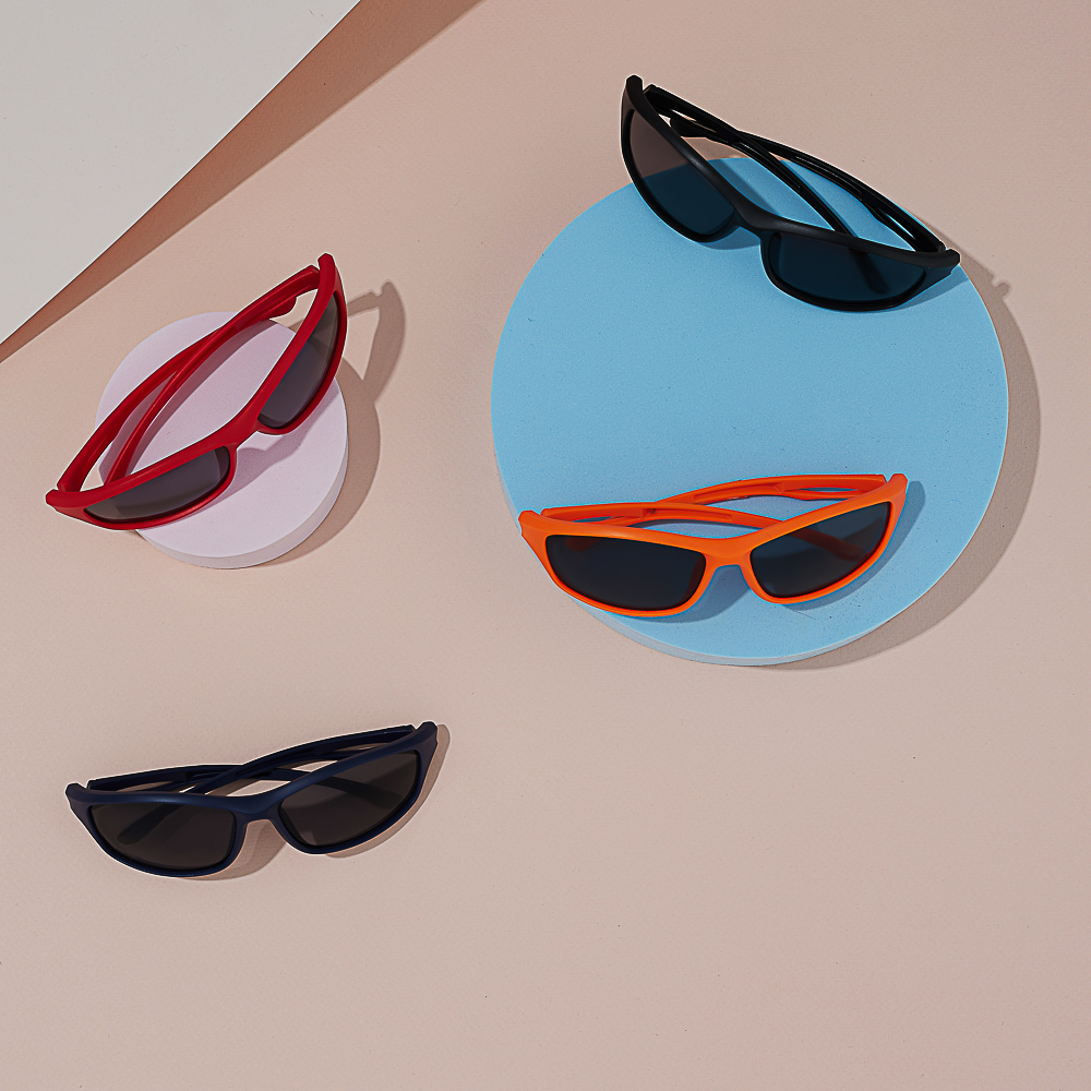 GALANTE Очки солнцезащитные детские, пластик, 131x32мм, 4 цвета, арт.№ 304-005