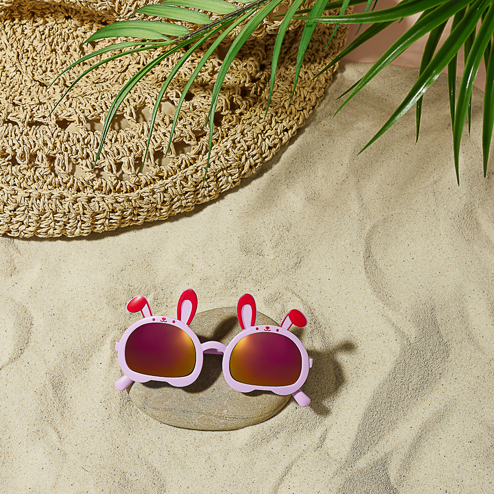 GALANTE Очки солнцезащитные детские, пластик, 127x35мм, 6 цветов, арт.№ 304-007