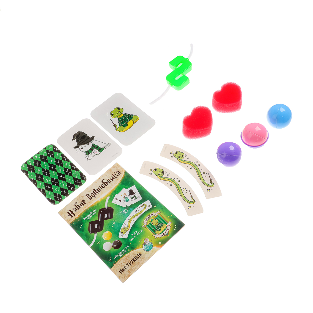 Набор волшебника "Фокусы", 6 фокусов, 10,5x4,5x15см, инструкция в комплекте, 4 дизайна, арт.№ 283-205