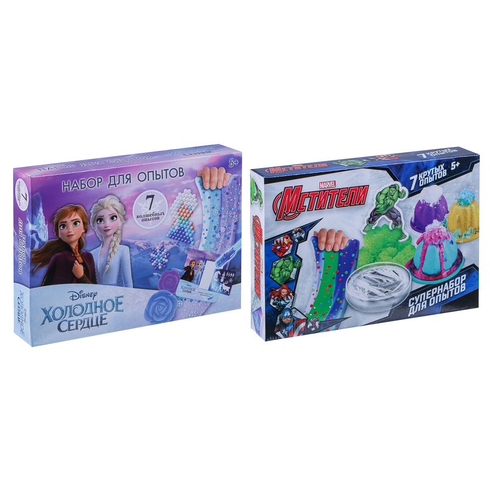 Набор для опытов "Большой набор опытов: 7 волшебных опытов, 25х18х4,5см, 2 дизайна, арт.№ 283-206