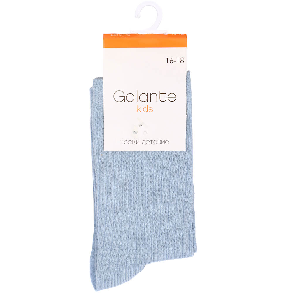 GALANTE Носки детские, р.14-16/16-18/18-20, 75% хлопок, 20% полиэстер, 5% спандекс, 6 цв., НД22-01, арт.№ 019-143