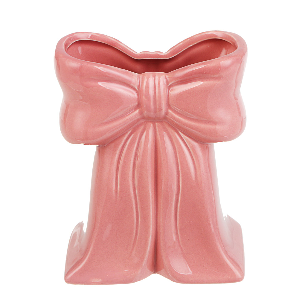 Ваза тм LADECOR "Бант" 12x8x15,5 см, доломит, арт.№ 502-226