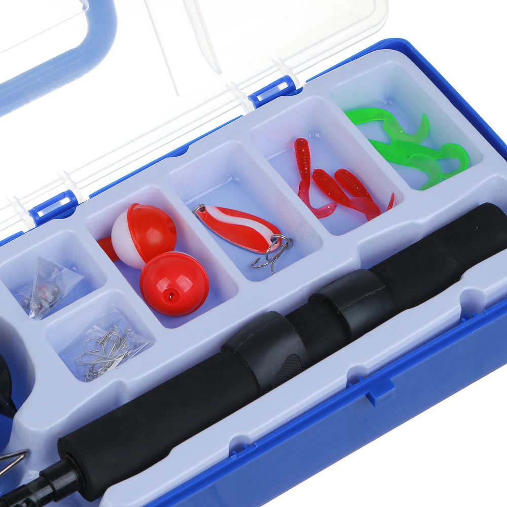 AZOR FISHING Набор рыбака в коробке с удочкой, катушкой и оснасткой, компакт, арт.№ 149-189