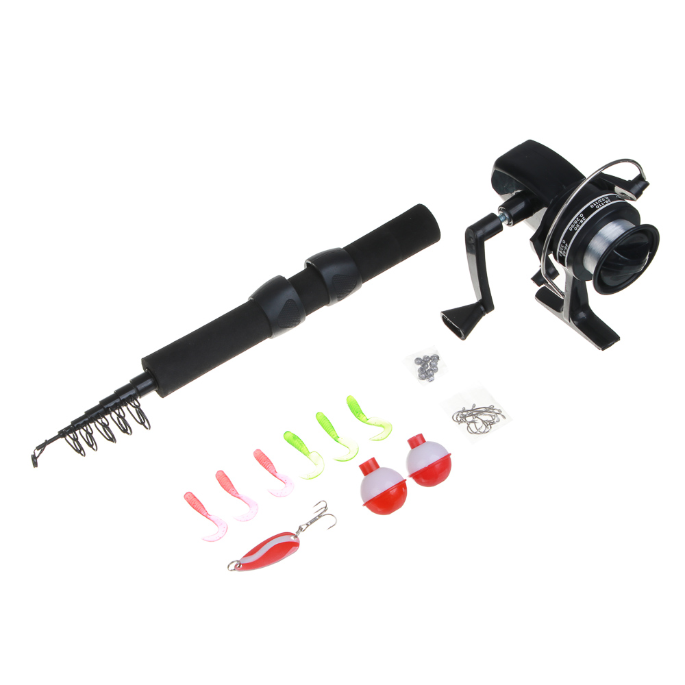 AZOR FISHING Набор рыбака в коробке с удочкой, катушкой и оснасткой, компакт, арт.№ 149-189