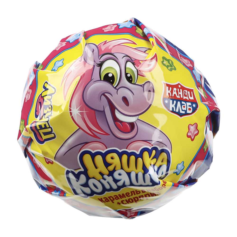 Карамель на палочке в наборе с подарком "Лизунец MAXI Няшка Коняшка" 112гр, арт.№ 347-510