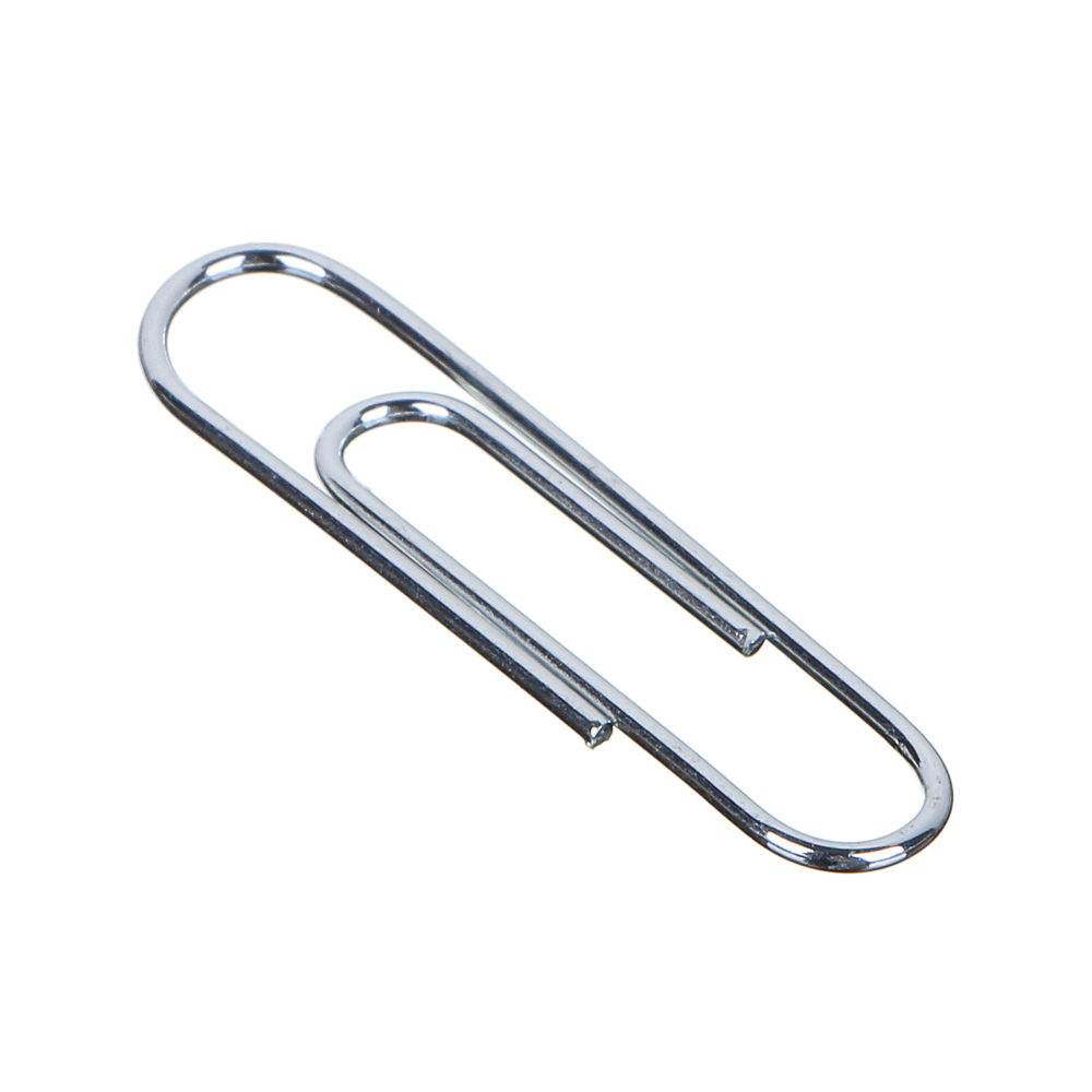 Скрепки металлические ClipStudio оцинкованные 25мм, 100 штук в картонной коробке, арт.№ 588-011