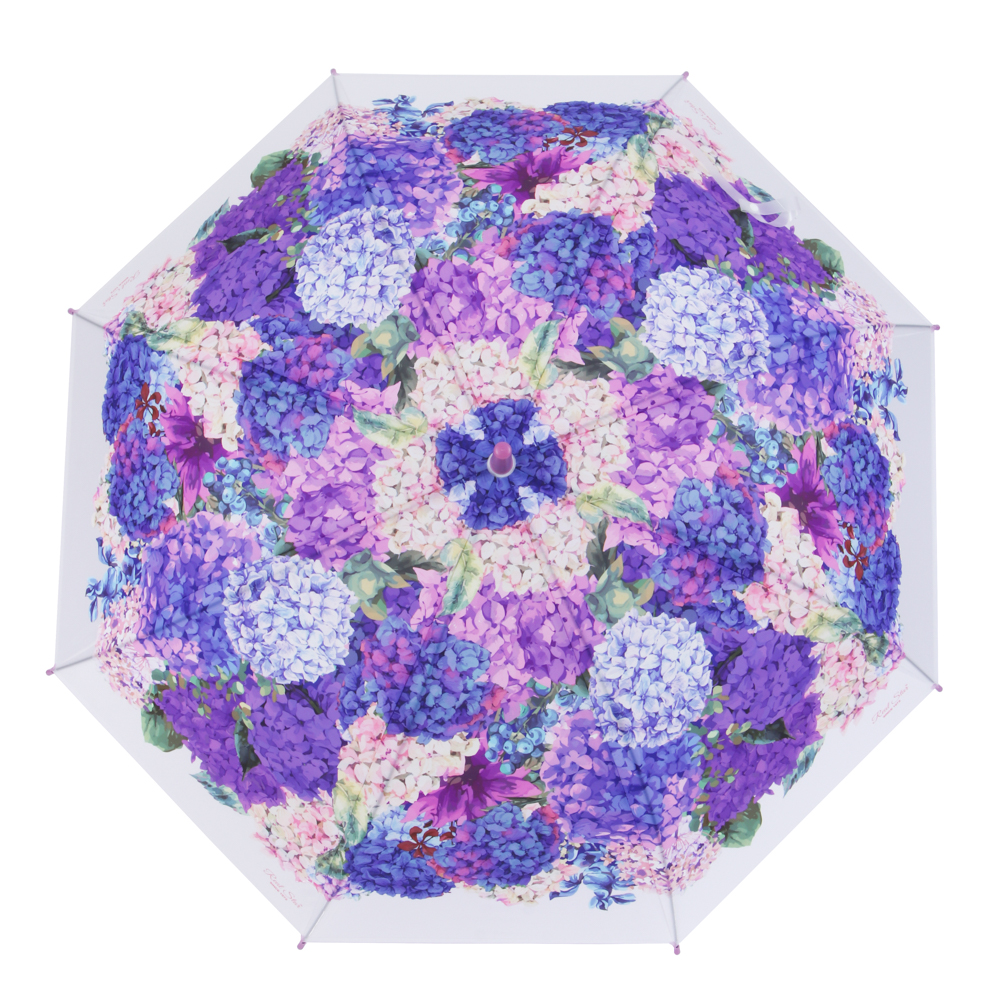 Зонт-трость женский, металл, пластик, ПВХ, 60 см, 8 спиц, 3 дизайна, арт.№ 302-341