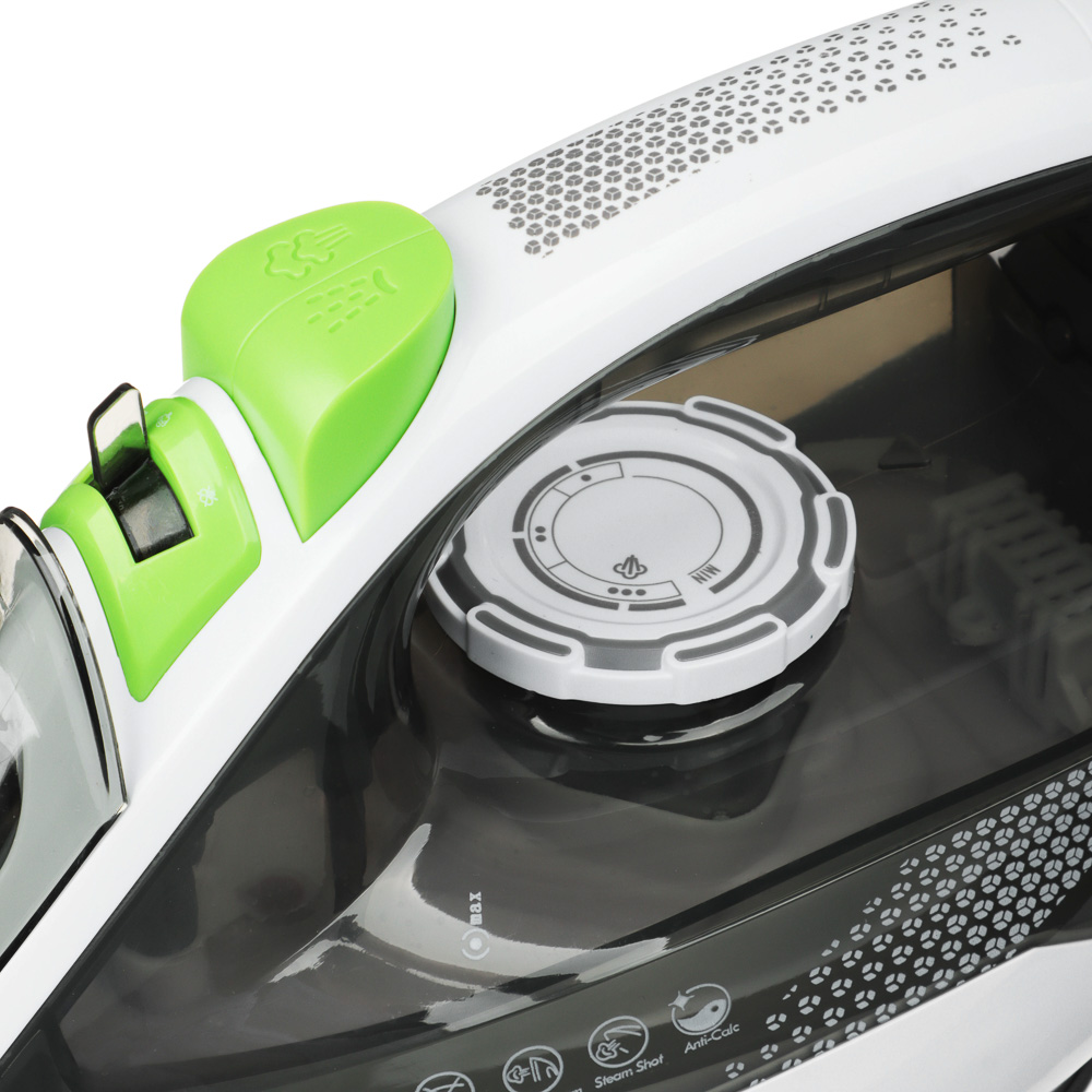 LEBEN Утюг 2800ВТ керам, антинакипь антикапля автооткл шнур 1,8м, арт.№ 249-056