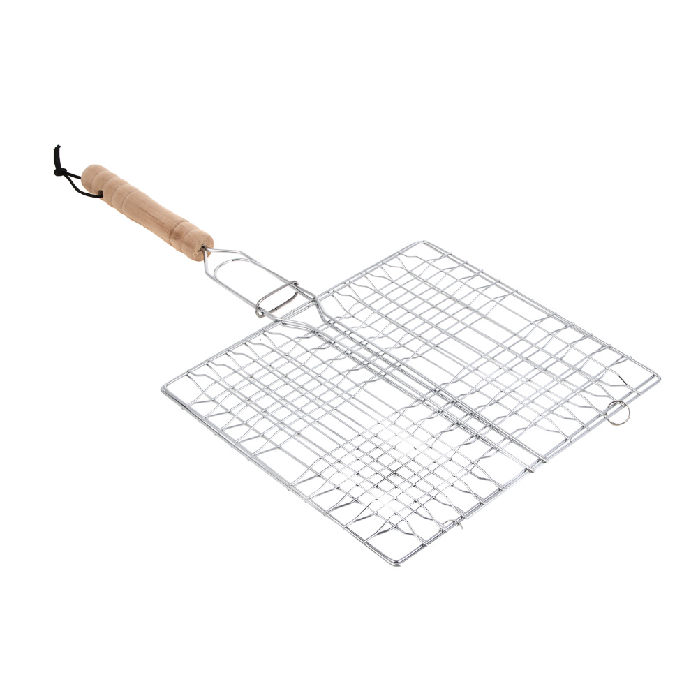 Решетка-гриль хром. тм GRILLBOOM, 20х24х2см, эконом, арт.№ 333-823