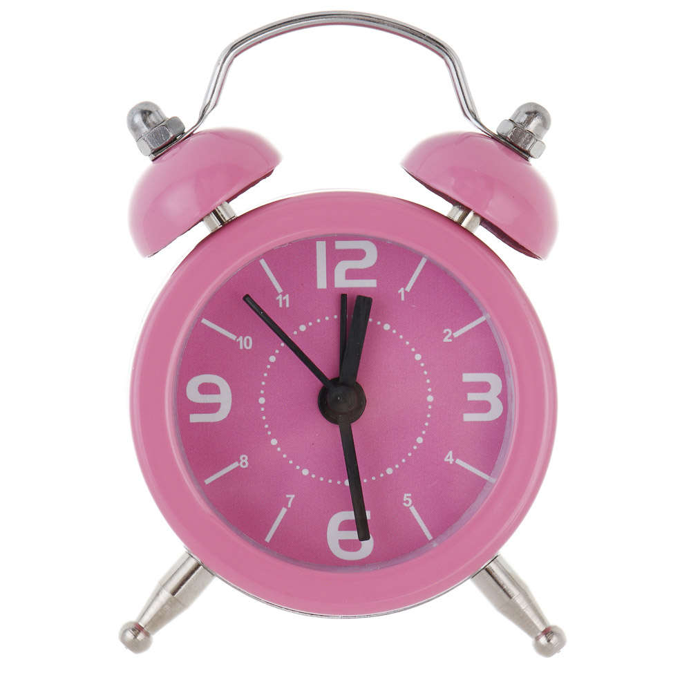 Будильник тм LADECOR CHRONO 5x2,5x7,5 см, пластик, металл, стекло, 1xLR44, 5 видов, арт.№ 529-331