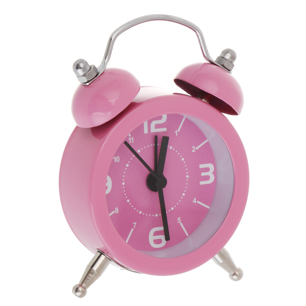 Будильник тм LADECOR CHRONO 5x2,5x7,5 см, пластик, металл, стекло, 1xLR44, 5 видов, арт.№ 529-331