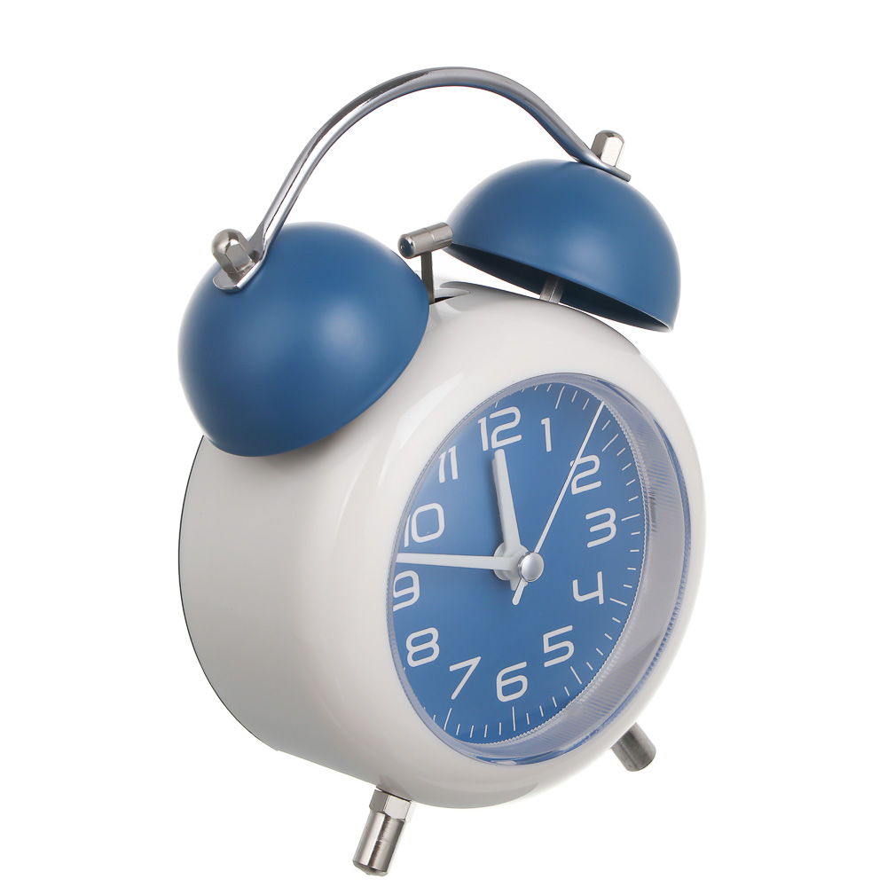 Будильник тм LADECOR CHRONO 10,5x5,5x15,5 см, пластик, металл, 1xAA, 4 вида, арт.№ 529-332