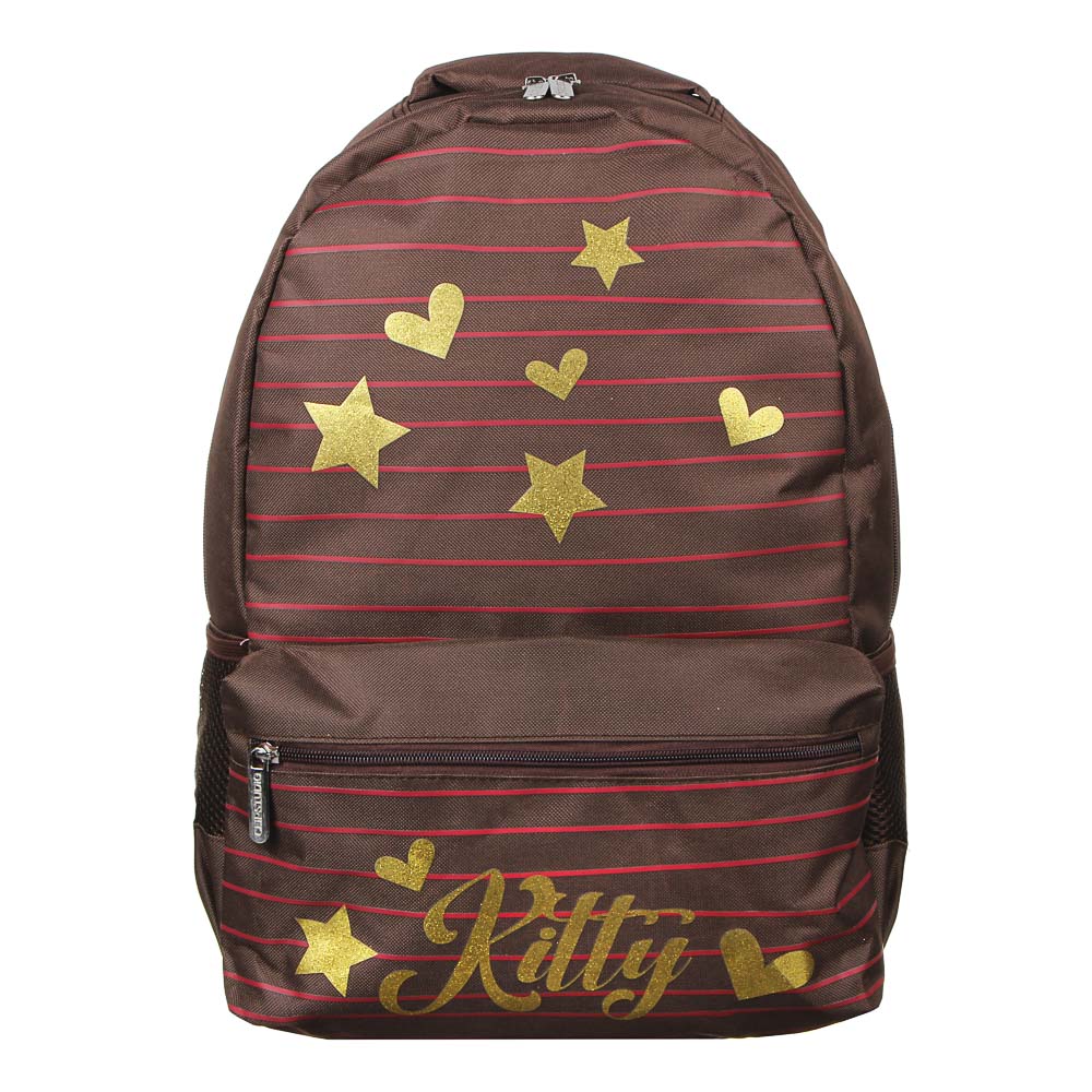 Ройал Китти Рюкзак подростковый, 38x30x14см, ПЭ, 1 отделение, 3 кармана, уплотненные лямки, арт.№ 254-427