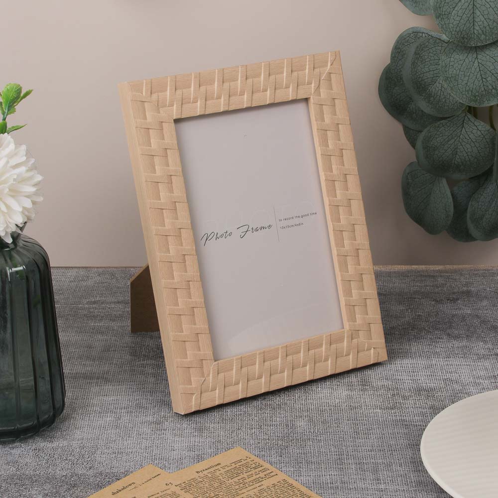 Фоторамка, 10х15 см, полистирол, 3 дизайна, арт.3-20, арт.№ 520-875