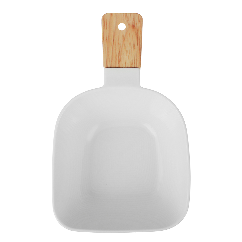 ВСЁГАЗИН Блан нуар Салатник, 23х14х7см, фарфор, бамбук, арт.№ 821-073