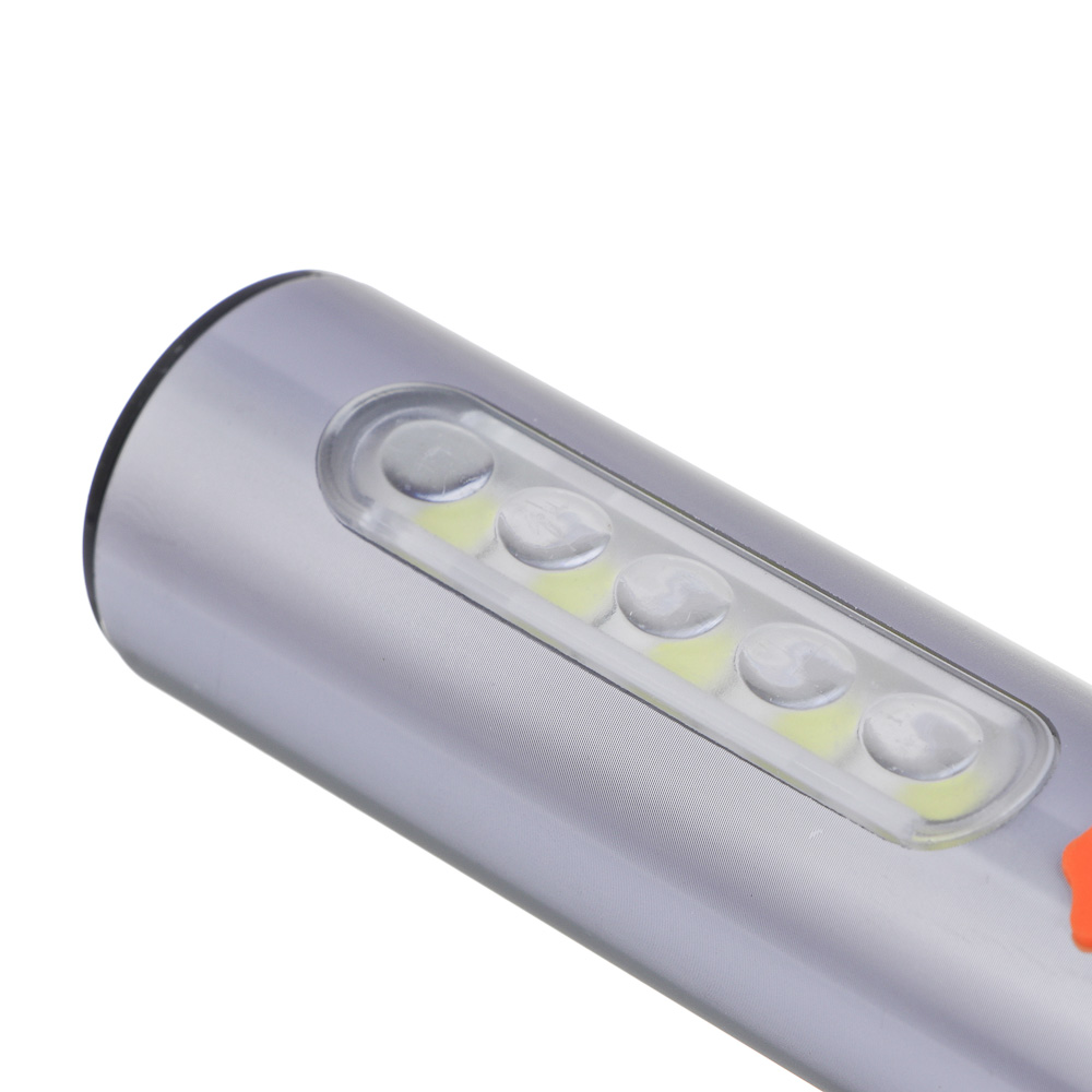 Фонарь рабочий тм ЕРМАК, LED СОВ, 4 режима, 1200мАч, зарядка Type-C, алюминий, пластик, 143х49х29 мм, арт.№ 209-024