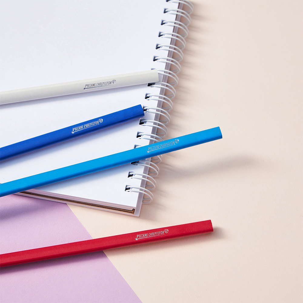 BY Русские Супергерои Карандаши 24 цв., 3х-гр., прокрас в массе, яркий гриф., пл.,"Пересвет джуниор", арт.№ 228-013