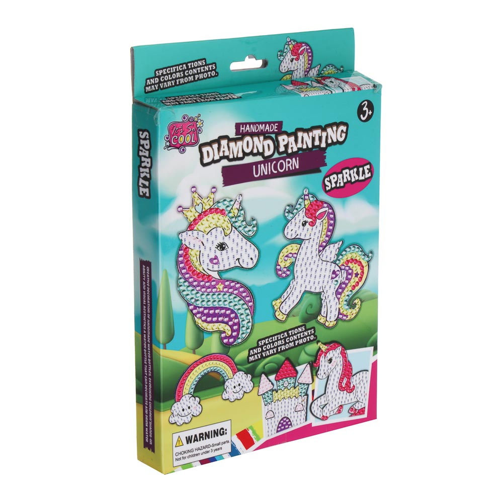 Набор для творчества "Сверкающие стикеры", ХОББИХИТ, 15х2х22,5см, PP, PVC, 2 дизайна, арт.№ 287-466