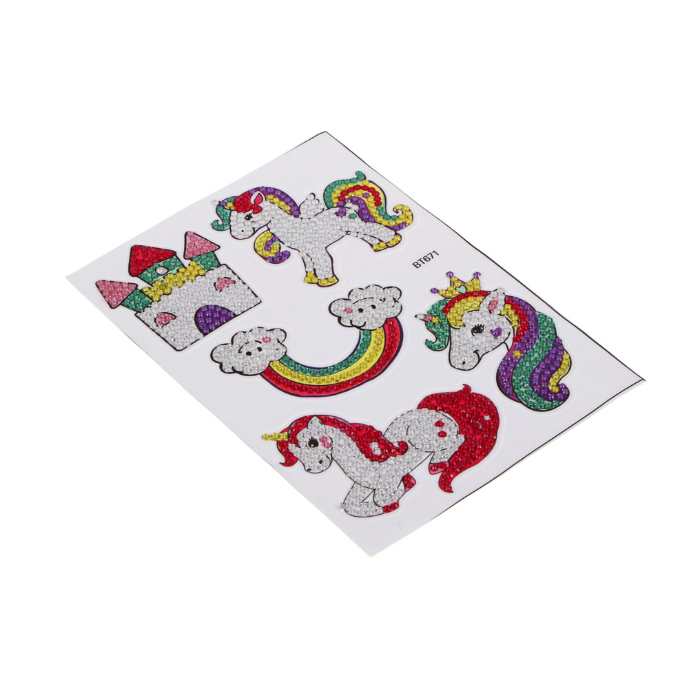 Набор для творчества "Сверкающие стикеры", ХОББИХИТ, 15х2х22,5см, PP, PVC, 2 дизайна, арт.№ 287-466